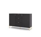 Buffet Flinn 130x40x86 Cm Noir