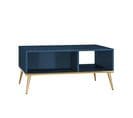 Table Basse Marine 90x60x42 Cm Bleu