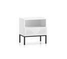 Table De Chevet Clearing 50x34x53 Cm Blanc