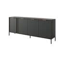 Buffet Lars 203x40x82 Cm Noir