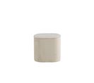 Pouf Piff 44x44x41 Cm Blanc