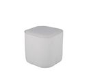 Pouf Piff 44x44x41 Cm Blanc