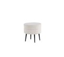 Pouf Pot 40x40x40 Cm Blanc