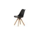 Chaise Zeno 48x56x84 Cm Noir