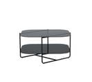 Table Basse Un-line 85x85x45 Cm Noir