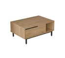 Table Basse Ocean 90x60x38 Cm Naturel