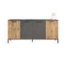 Buffet Queen 160x40x72 Cm Naturel