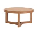 Table Basse Design "brentwood" 82cm Chêne