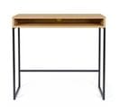 Bureau Design "frame" 100cm Chêne et Noir