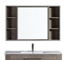 Miroir Avec Rangement 120 Cm Chêne Gris Aquanoma