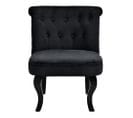 Fauteuil Crapaud SARAH tissu noir