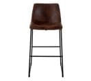 Tabouret de bar H.73 ROMANE Marron vintage