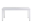 Table de jardin avec allonge SANTORINI Blanc