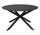 Table basse ronde AVA noire