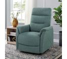 Fauteuil relax TRACY tissu vert