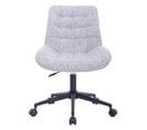 Fauteuil de bureau NEVENA en tissu gris