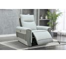 Fauteuil relax électrique LAZY Tissu Gris Clair