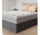 Surmatelas 90 x 190 cm Mémoire de forme et Gel Rafraîchissant + Housse Lavable de 5 cm