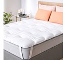 CASABEL Surmatelas 80x200 cm Réversible Hiver Été en Microfibre et Face Polaire - Confort Optimal