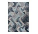 Tapis Contemporain Effet 3d Graphique Pour Salon Aurora Bleu Jeans 160x230