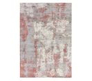 Tapis Moderne Fait Main Bygat En Viscose - Rose Rouge - 160x230 Cm