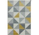 Tapis De Salon Moderne Cubico En Polypropylène - Gris - 120x170 Cm