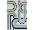 Tapis de salon vintage AVON - Bleu - 200x290 Cm
