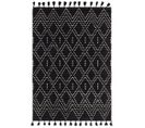 Tapis De Salon Nejd En Laine - Noir - 120x170 Cm