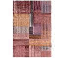 Tapis De Salon Facet En Laine - Rose Rouge - 120x170 Cm