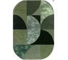 Tapis De Salon Lavo En Laine - Vert - 160x230 Cm