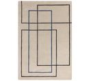 Tapis De Salon Frame En Laine - Beige - 120x170 Cm