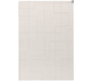 Tapis De Salon Pure Laine Linea En Laine - Blanc - 120x170 Cm