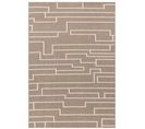 Tapis De Salon Moderne Cant En Polyester - Marron - 80x150 Cm