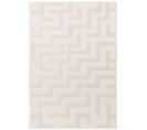 Tapis De Salon Tissé Plat Loch En Polyester - Beige - 120x170 Cm