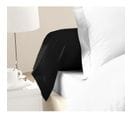 Lot De 2 Taies De Traversin 100% Coton 85x185 Cm Noir