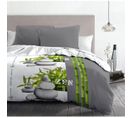 Zenitude Parure De Couette Microfibre - Gris - 220x240 Cm