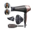 D5706 Coffret Coiffure, Sechecheveux Ionique Curl Confidence 2200w, Brosse 45mm, Grille Ceramique,