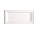 Assiettes Rectangulaires En Bagasse 258mm - Lot De 50 -