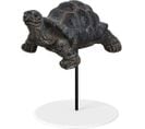 Tortue En Résine 10 X 7 X 5 Cm Sur Socle