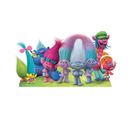 Figurine En Carton Les Trolls Groupe 8 Personnages Hauteur 81 Cm