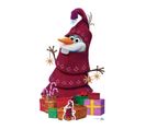 Figurine En Carton Disney Olaf Frozen Adventure ( Olaf Déguisé Pour Noël ) Hauteur 164 Cm