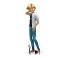 Figurine En Carton Adrien Agreste - Miraculous Ladybug Et Chat Et Une Mini-figurine - H 151 Cm