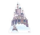 Figurine En Carton - Disney Château De Princesses De Noël Hiver - Haut 133 Cm