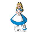 Figurine En Carton Alice Au Pays Des Merveilles Vintage