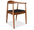 Chaise Design Scandinave Alan - Tissu Noir