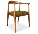 Chaise Design Scandinave Alan - Tissu Olive