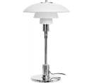 Lampe De Bureau Pl 3/2 - Acier/verre Opalin Acier