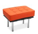 Banc City (1 Place) - Simili Cuir Orange