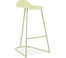 Tabouret De Bar Barny En Métal Vert Pastel