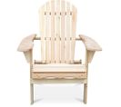 Chaise De Jardin Adirondack - Bois Bois Naturel Clair